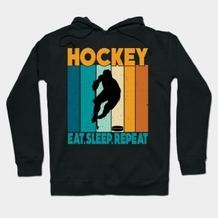 Eat Sleep Ice Hockey Repeat Hoodie